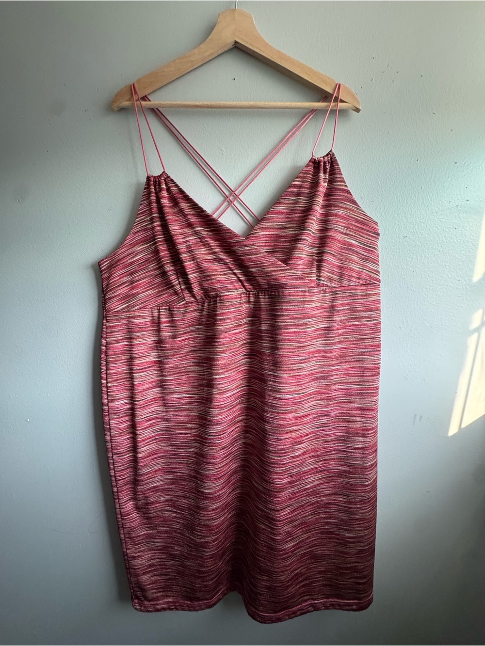 Venezia Pink Striped Slip Dress